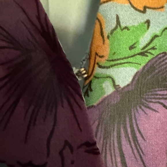 Veronica Beard  Sean Floral-Printed Ruched Dress Silk Size 0 - Picture 10 of 16